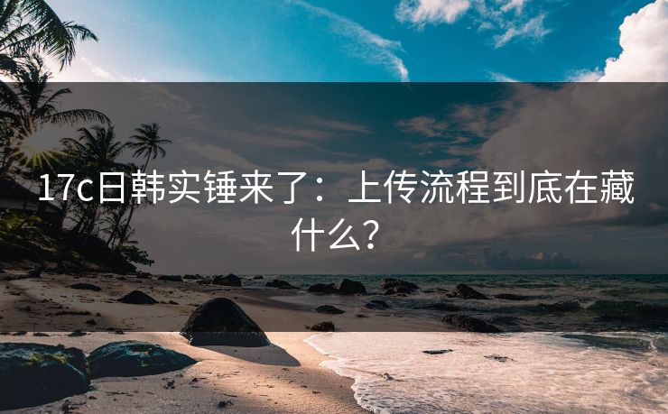 17c日韩实锤来了：上传流程到底在藏什么？
